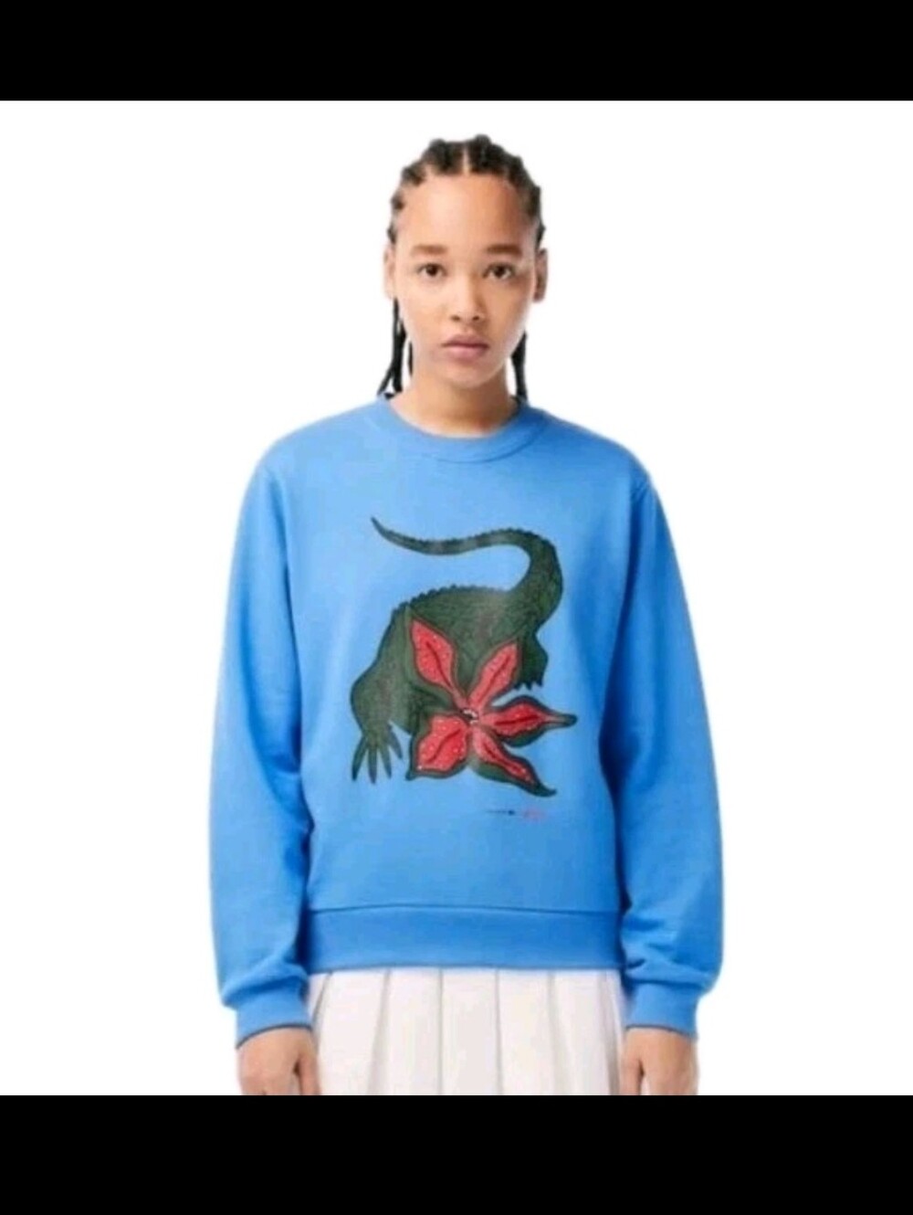 Lacoste Neflix Stranger Things Organic Cotton Sweatshirt Size L